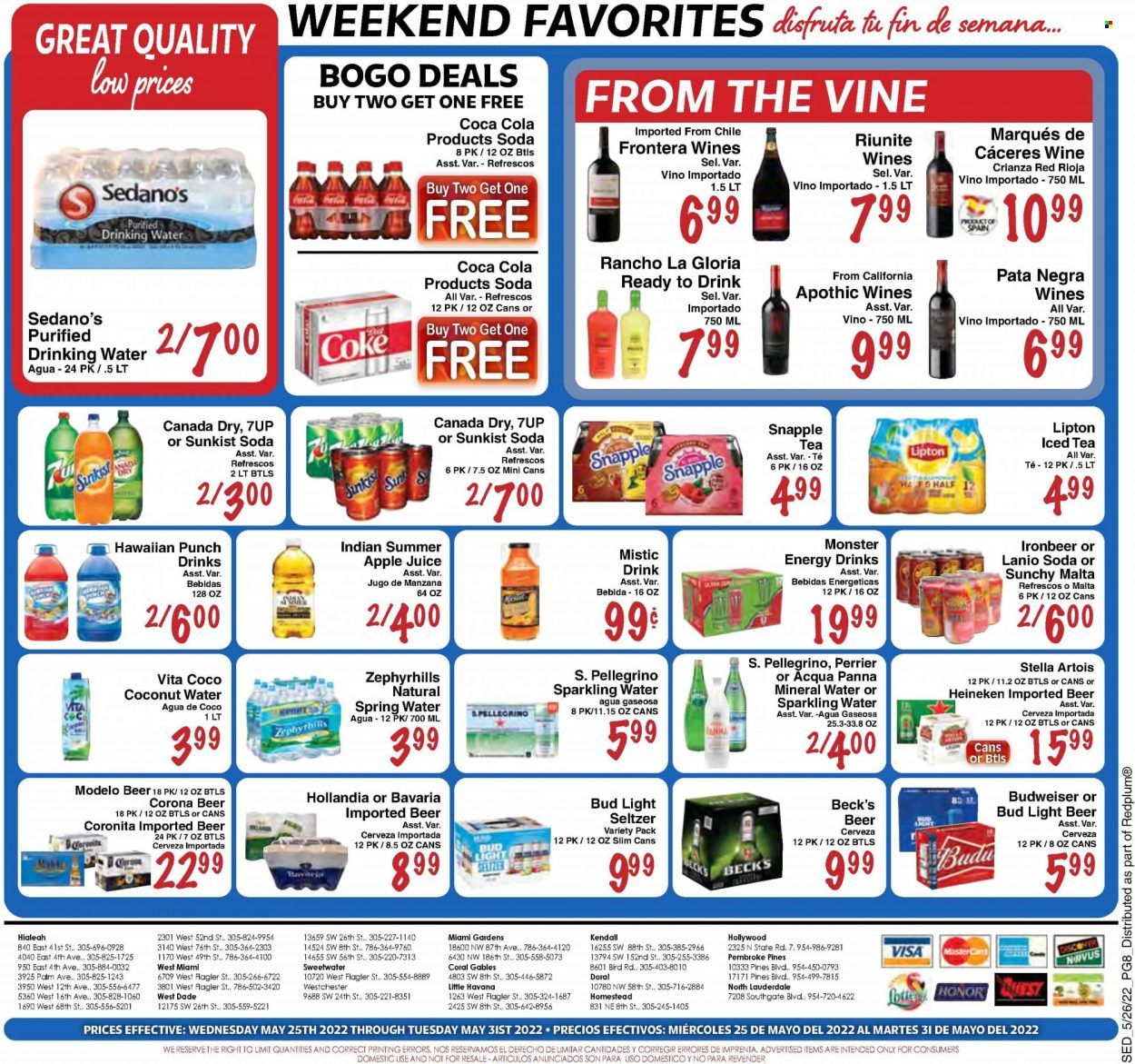 Sedano's (FL) Weekly Ad Flyer May 25 to June 1