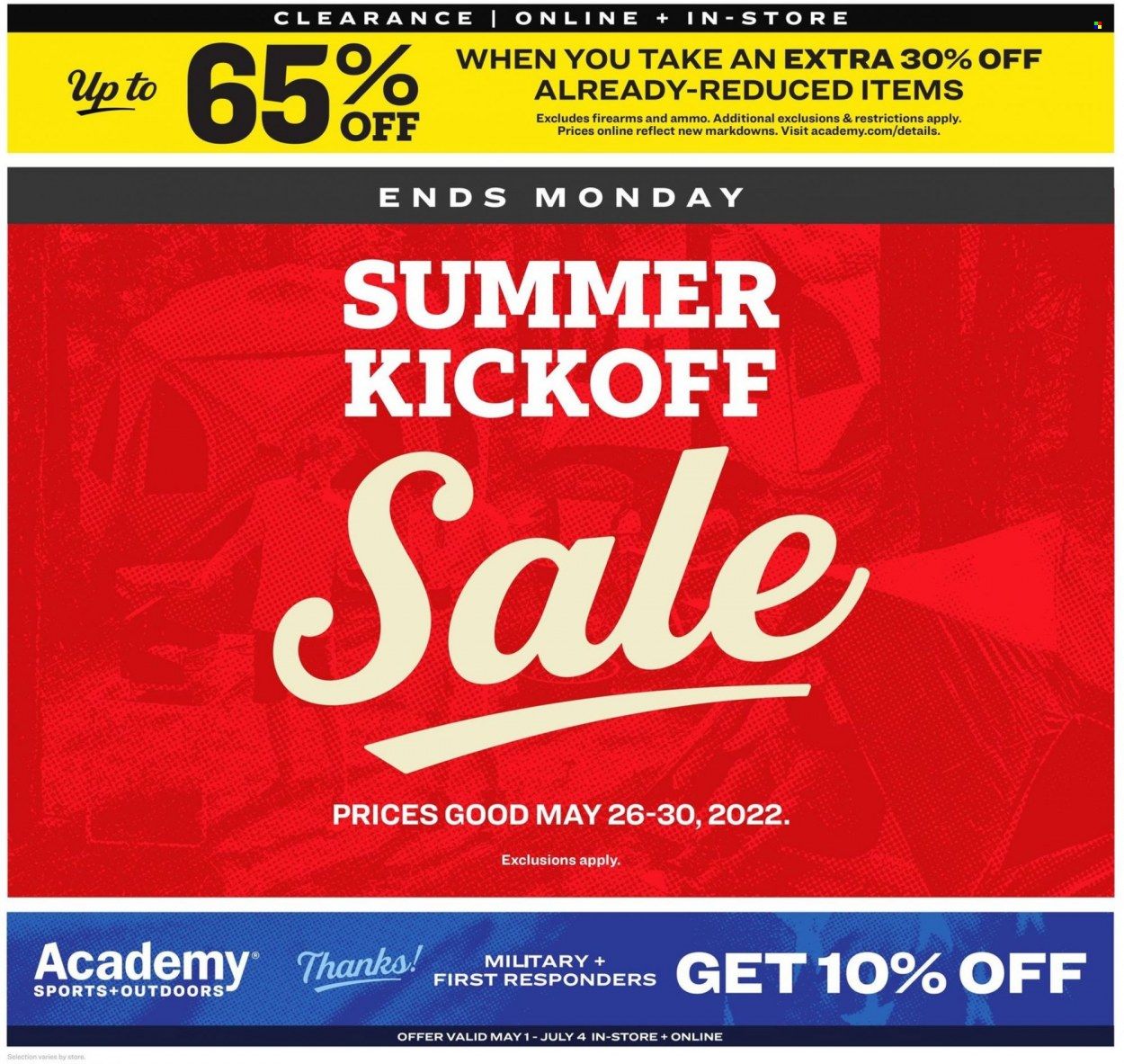 Academy Sports (AL, AR, GA, LA, MO, NC, SC, TN, TX) Weekly Ad Flyer May 25 to June 1