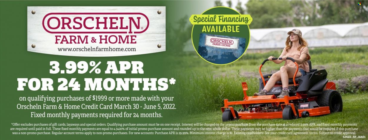 Orscheln Farm and Home (IA, IN, KS, MO, NE, OK) Weekly Ad Flyer May 26 to June 2