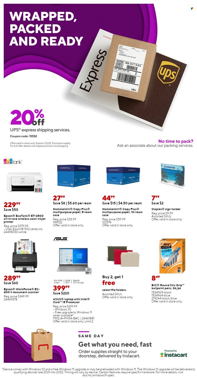 Staples Weekly Ad Flyer May 26 to June 2