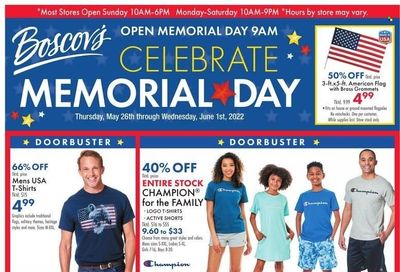 Boscov's (CT, DE, MD, NJ, NY, PA) Weekly Ad Flyer May 26 to June 2