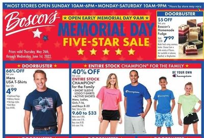 Boscov's (CT, DE, MD, NJ, NY, PA) Weekly Ad Flyer May 26 to June 2