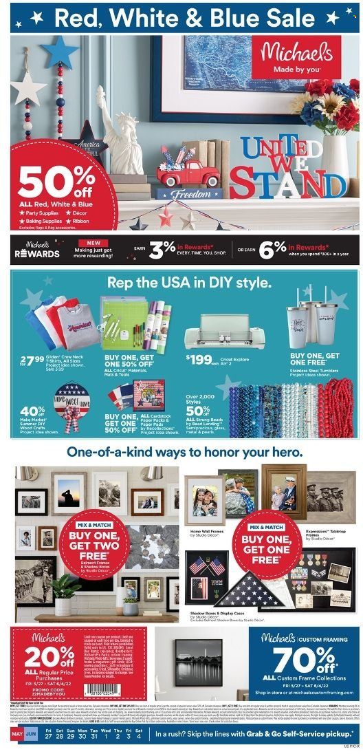 Michaels Weekly Ad Flyer May 27 to June 3