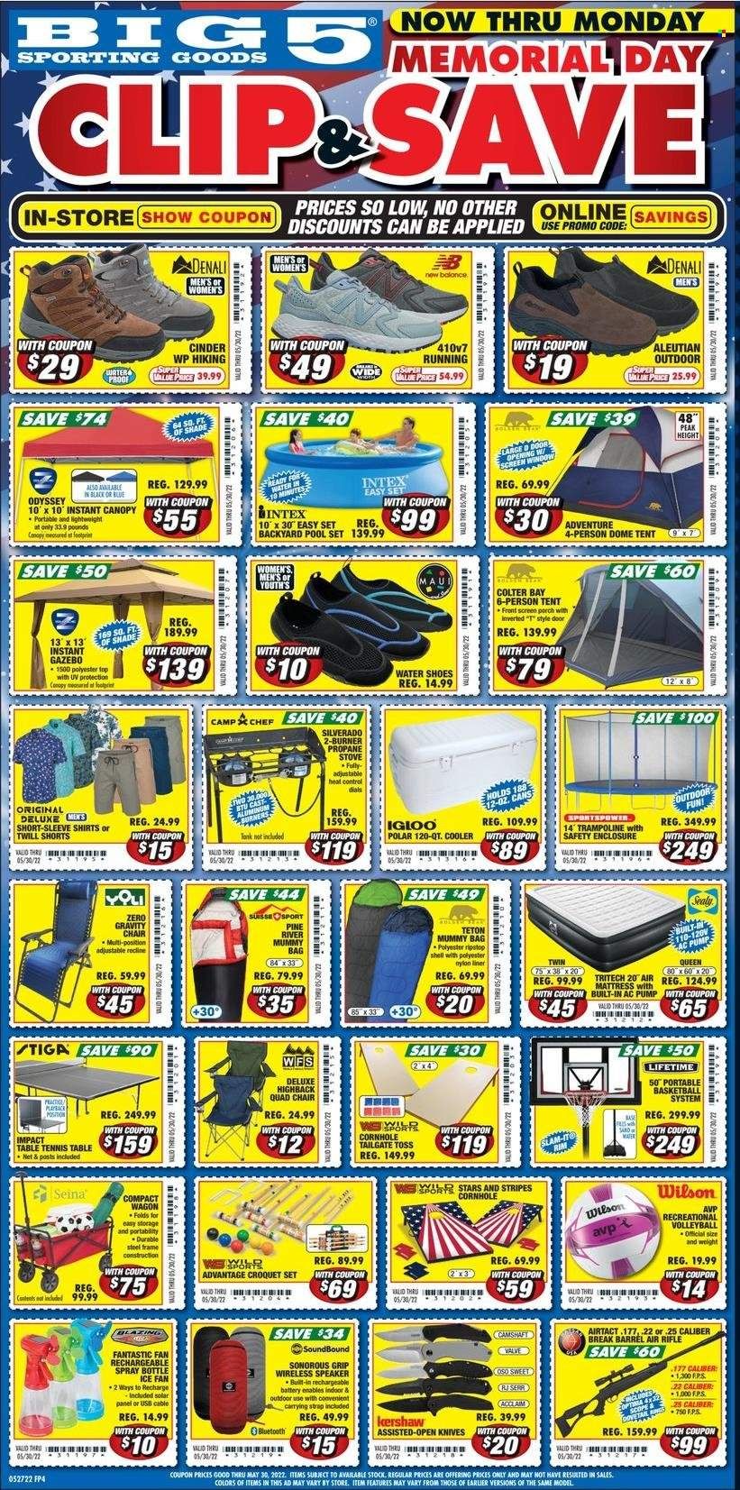 Big 5 (AZ, CA, CO, ID, NM, OR, UT, WA) Weekly Ad Flyer May 29 to June 5