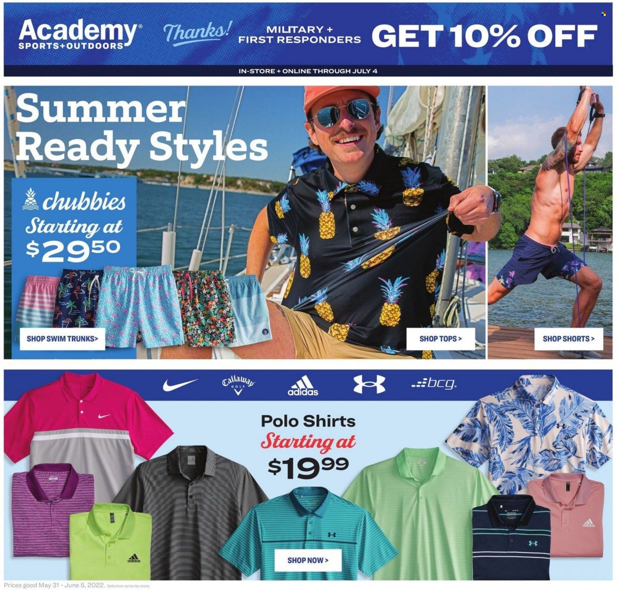Academy Sports (AL, AR, GA, LA, MO, NC, SC, TN, TX) Weekly Ad Flyer May 31 to June 7