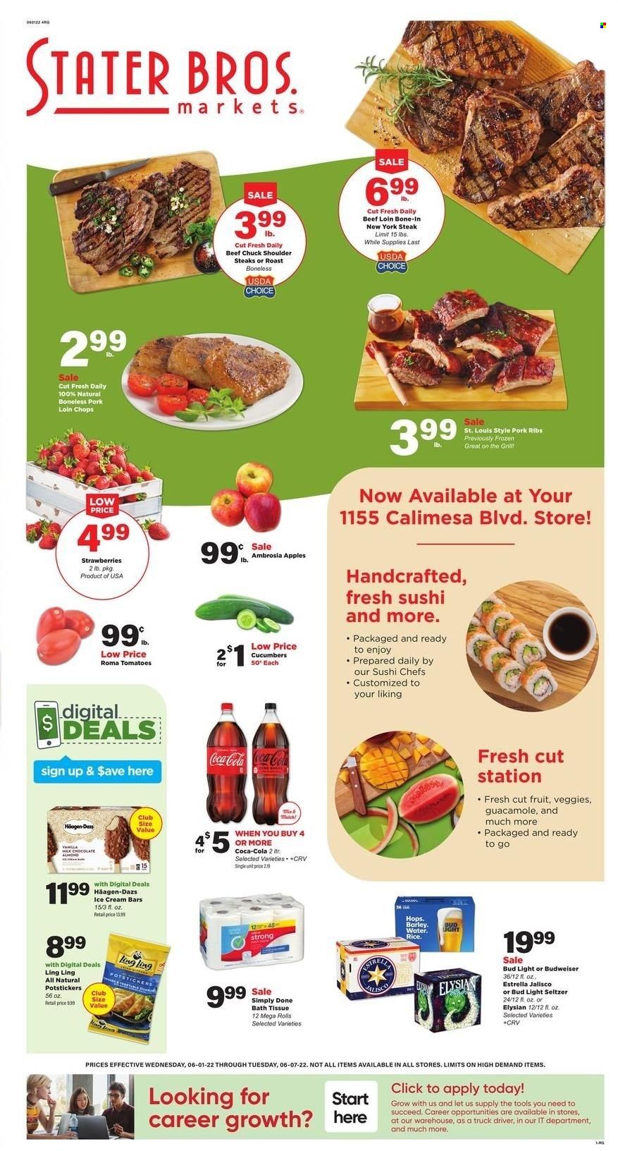 Stater Bros. (CA) Weekly Ad Flyer June 1 to June 8