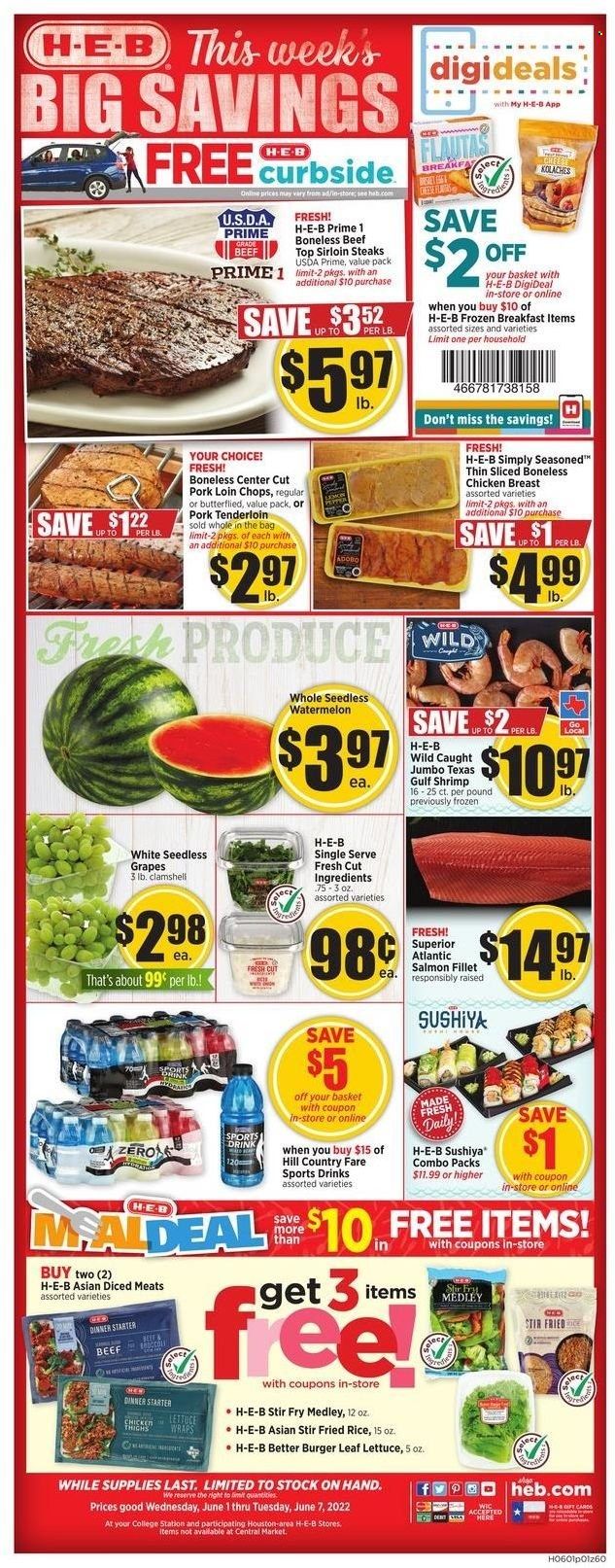 H-E-B (TX) Weekly Ad Flyer June 1 to June 8