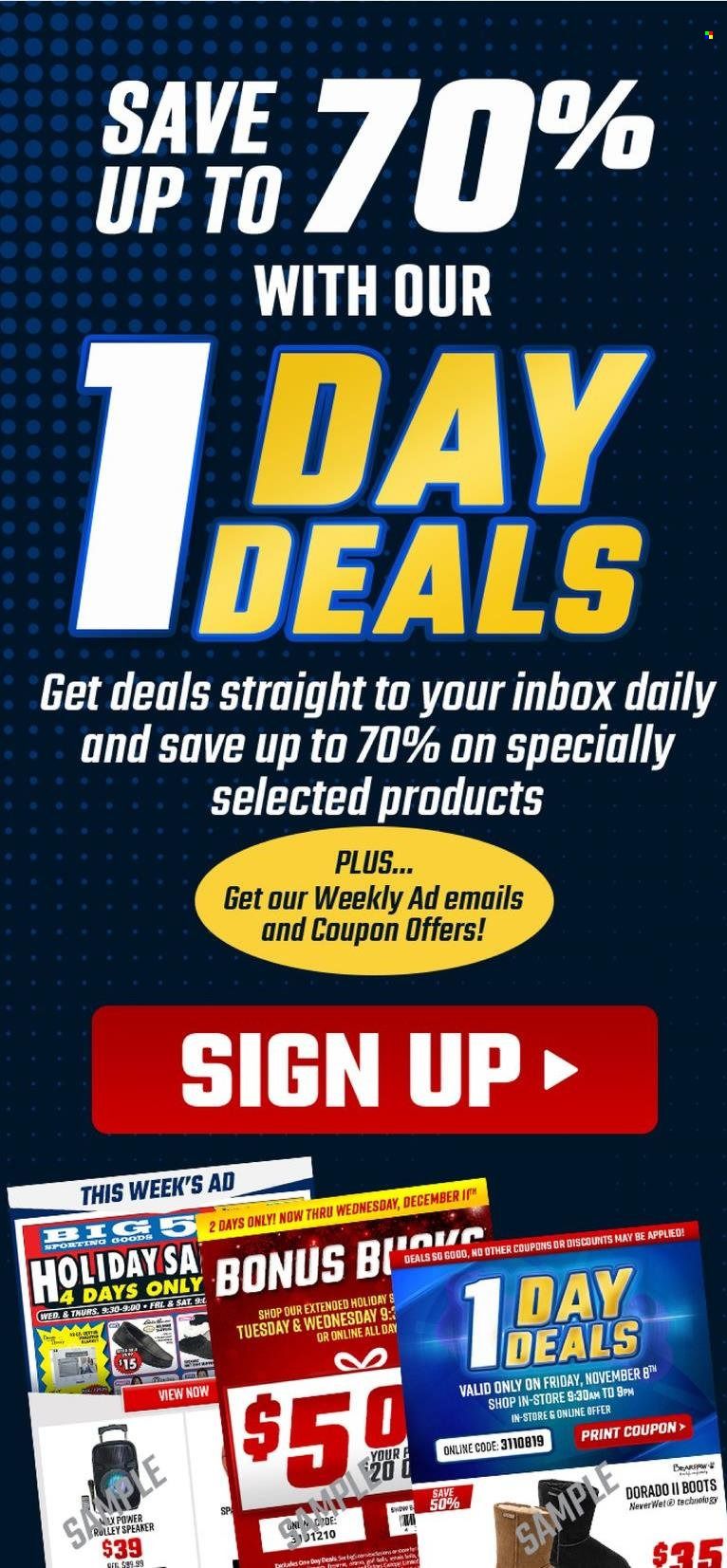 Big 5 (AZ, CA, CO, ID, NM, OR, UT, WA) Weekly Ad Flyer June 1 to June 8