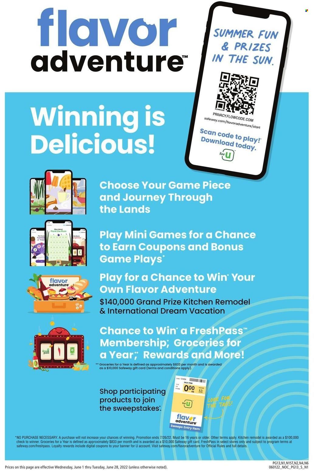 Safeway (CA, HI, OR, WA) Weekly Ad Flyer June 1 to June 8