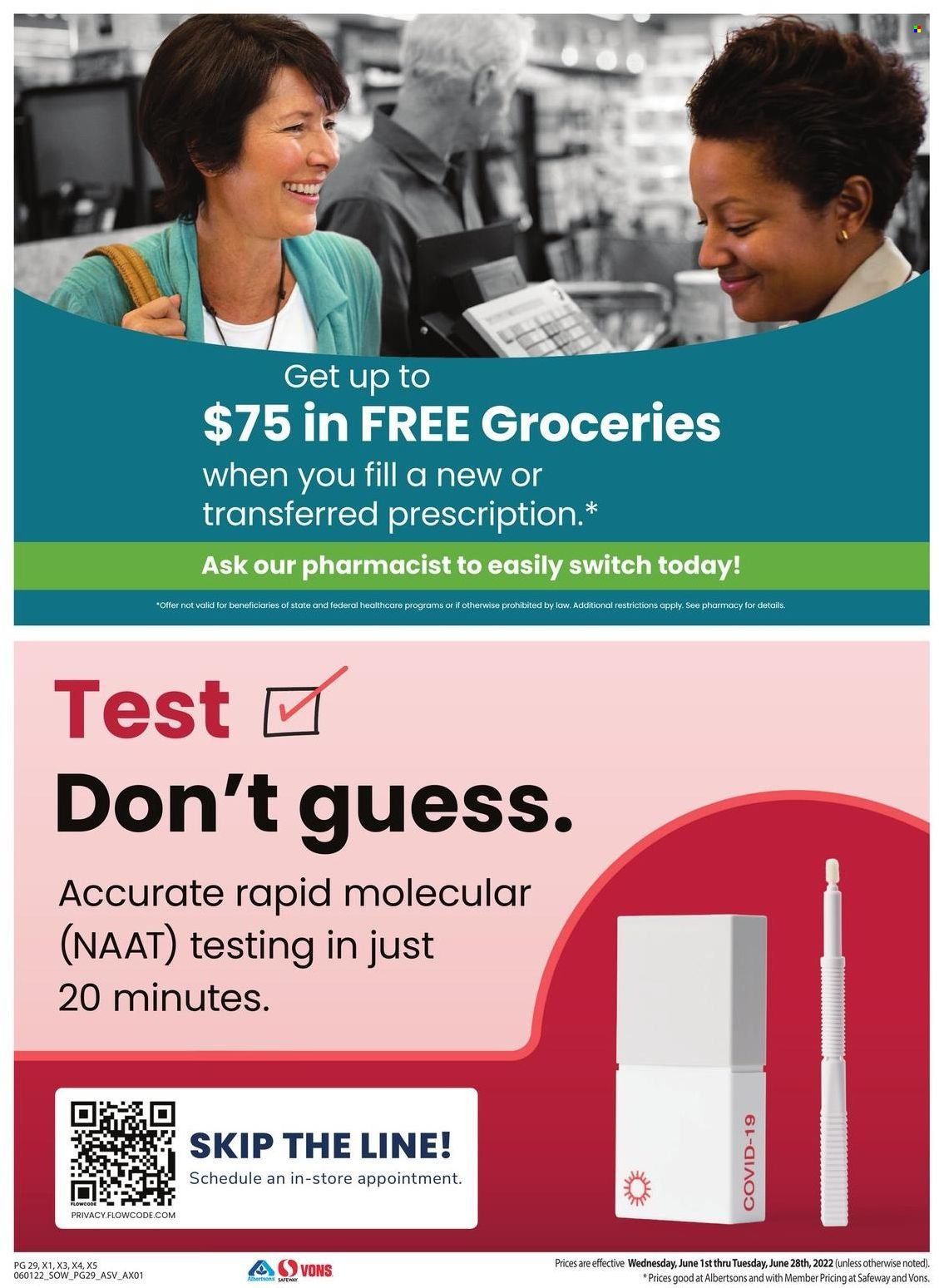 Safeway (AZ, CO, ID, MT, NE, NM) Weekly Ad Flyer June 1 to June 8