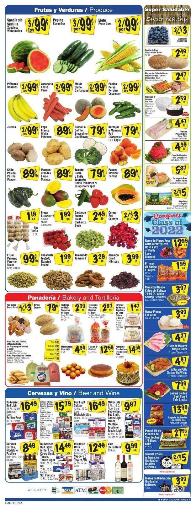 El Super (CA, NM, NV, TX) Weekly Ad Flyer June 1 to June 8