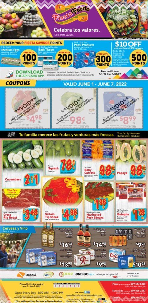 Fiesta Foods SuperMarkets (WA) Weekly Ad Flyer June 1 to June 8