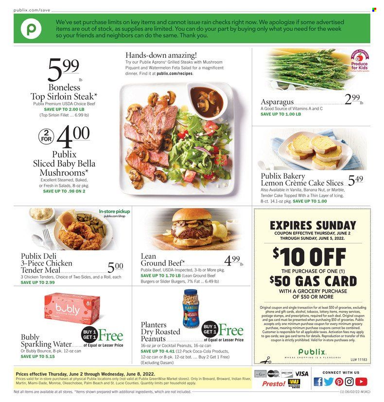 Publix (AL, FL, GA, NC, SC, TN) Weekly Ad Flyer June 2 to June 9