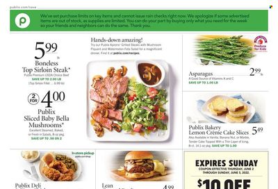 Publix (AL, FL, GA, NC, SC, TN) Weekly Ad Flyer June 2 to June 9
