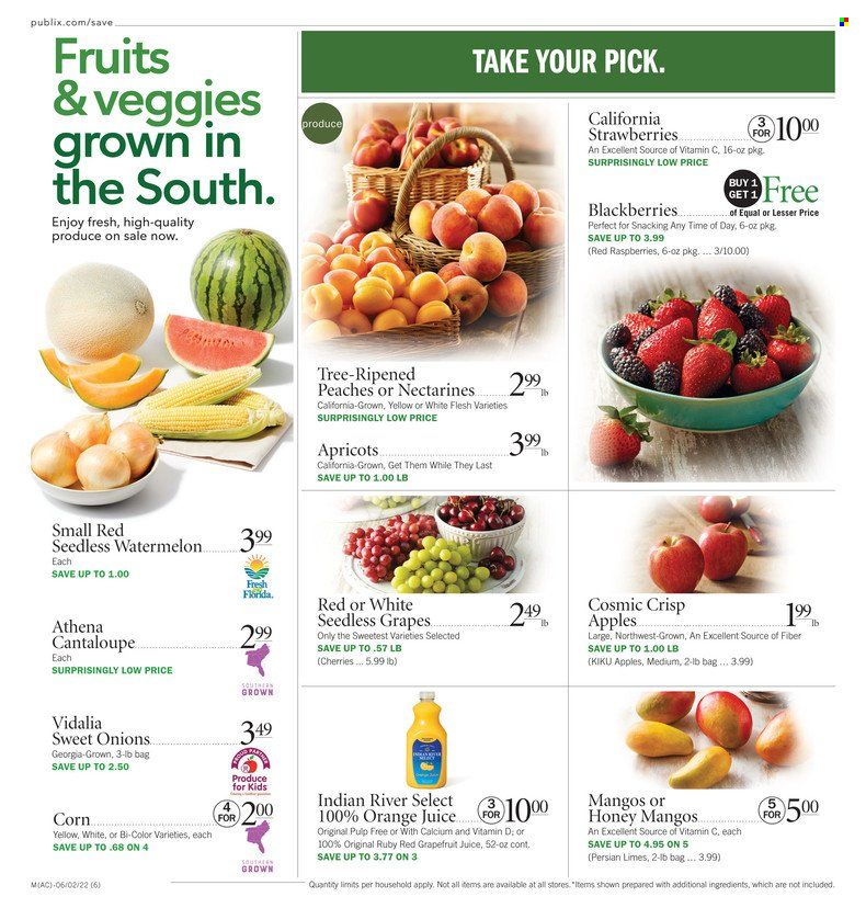 Publix (AL, FL, GA, NC, SC, TN) Weekly Ad Flyer June 2 to June 9