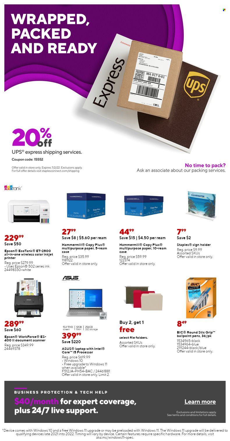 Staples Weekly Ad Flyer June 2 to June 9