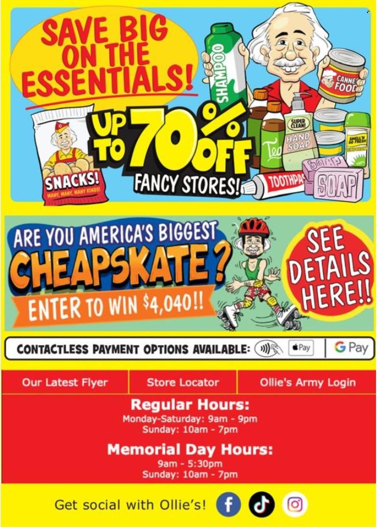 Ollie's Bargain Outlet Weekly Ad Flyer June 3 to June 10