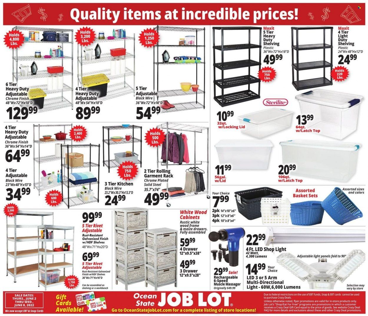 Ocean State Job Lot (CT, MA, ME, NH, NJ, NY, RI) Weekly Ad Flyer June 3 to June 10
