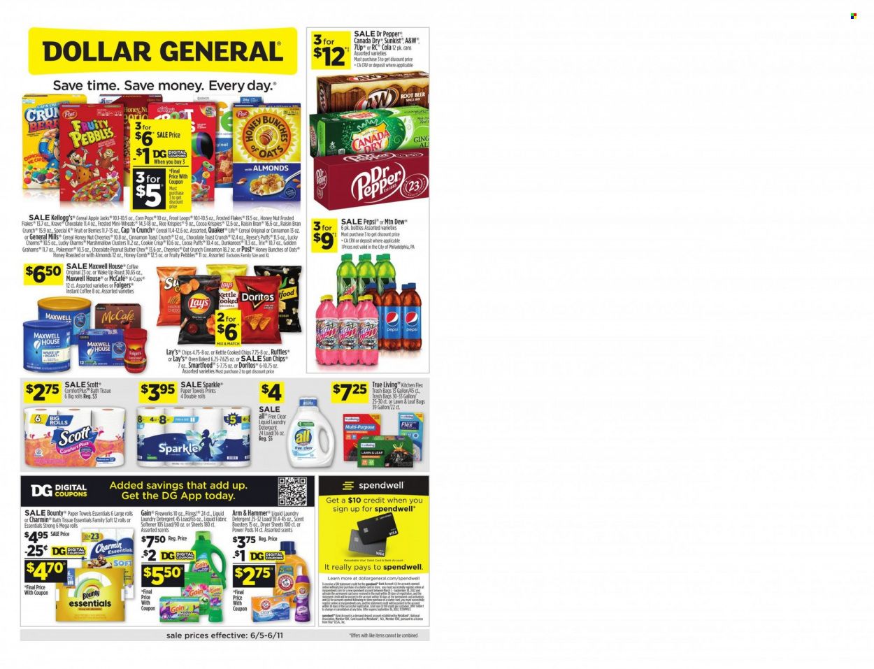 Dollar General (GA, LA, MI, MN, OH, OK) Weekly Ad Flyer June 7 to June 14