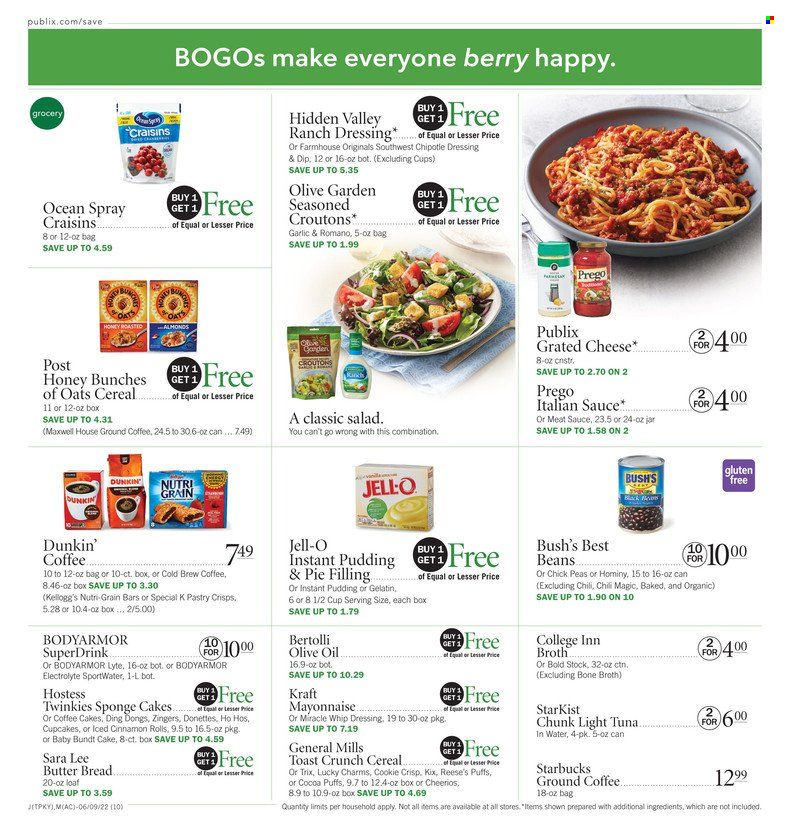 Publix (AL, FL, GA, NC, SC, TN) Weekly Ad Flyer June 9 to June 16