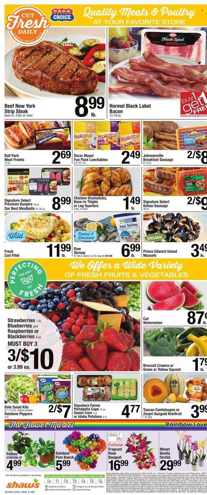 Shaw’s (MA, ME, NH, RI, VT) Weekly Ad Flyer June 9 to June 16