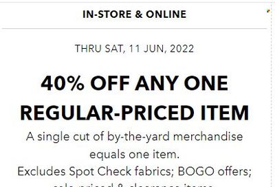 JOANN Weekly Ad Flyer June 9 to June 16