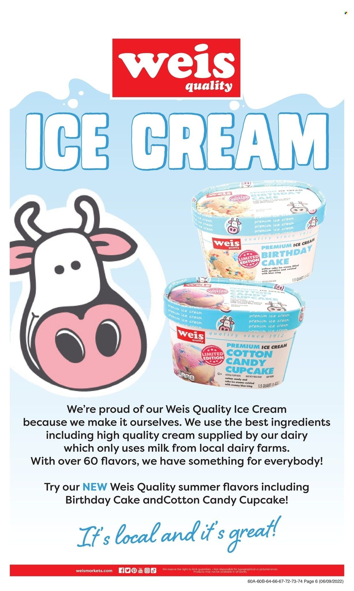 Weis (MD, NY, PA) Weekly Ad Flyer June 9 to June 16