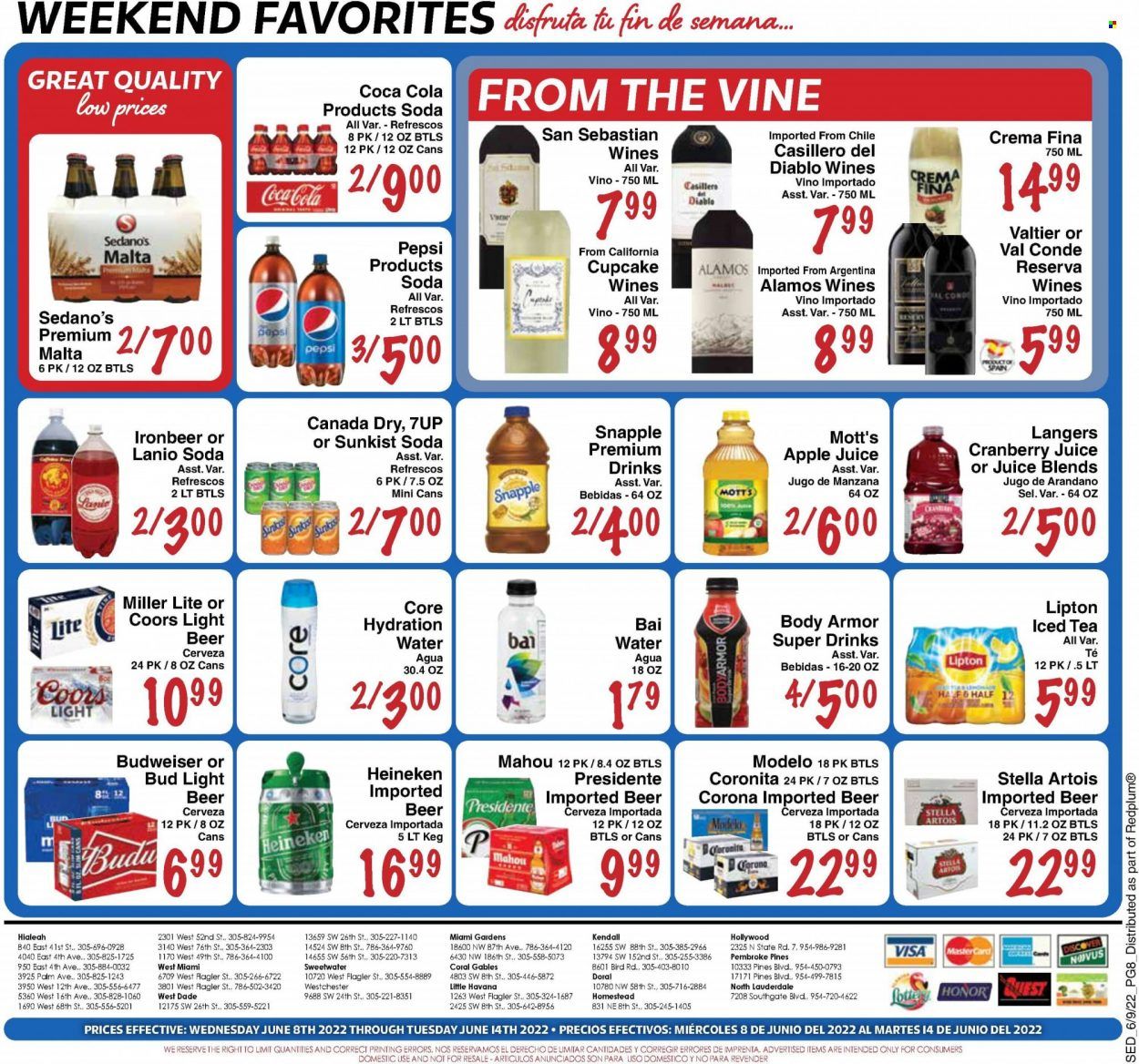 Sedano's (FL) Weekly Ad Flyer June 9 to June 16