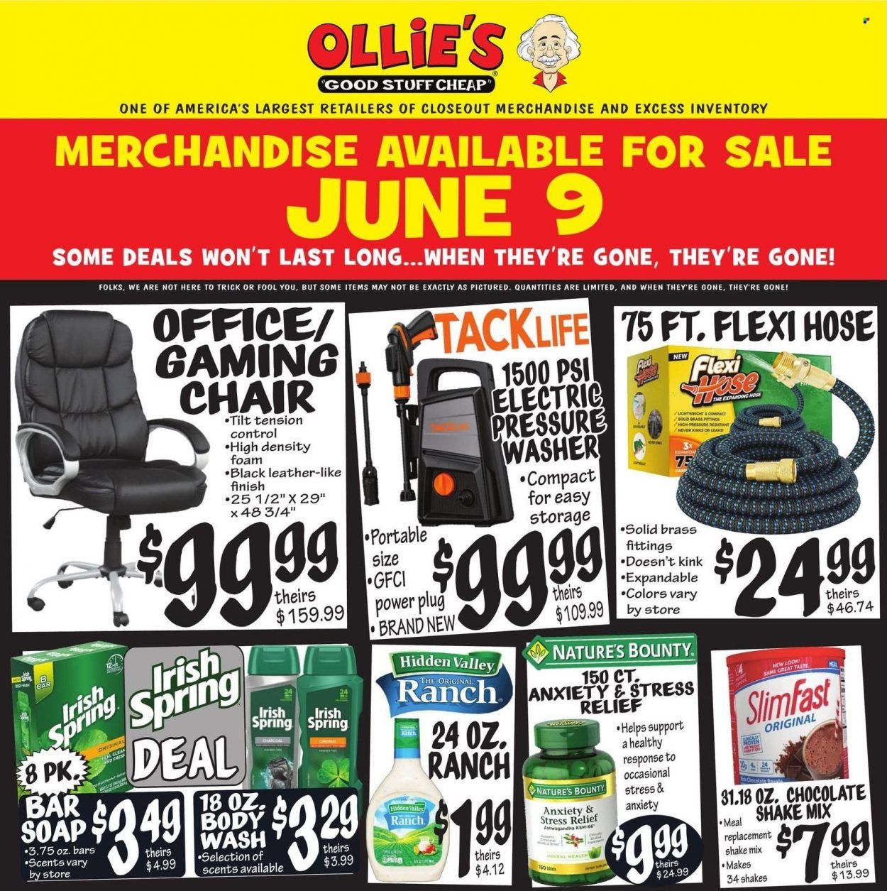 Ollie's Bargain Outlet Weekly Ad Flyer June 9 to June 16