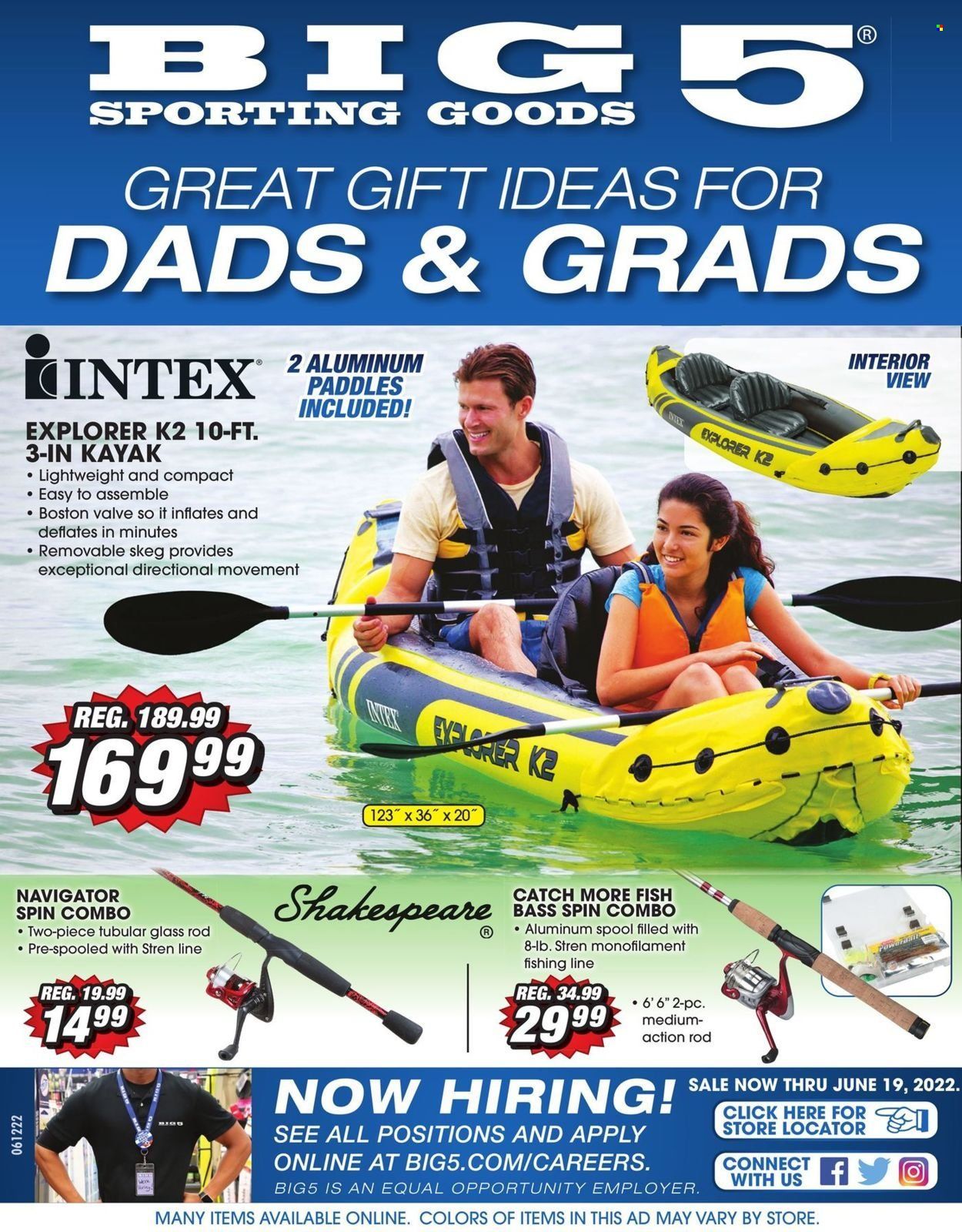 Big 5 (AZ, CA, CO, ID, NM, OR, UT, WA) Weekly Ad Flyer June 12 to June 19