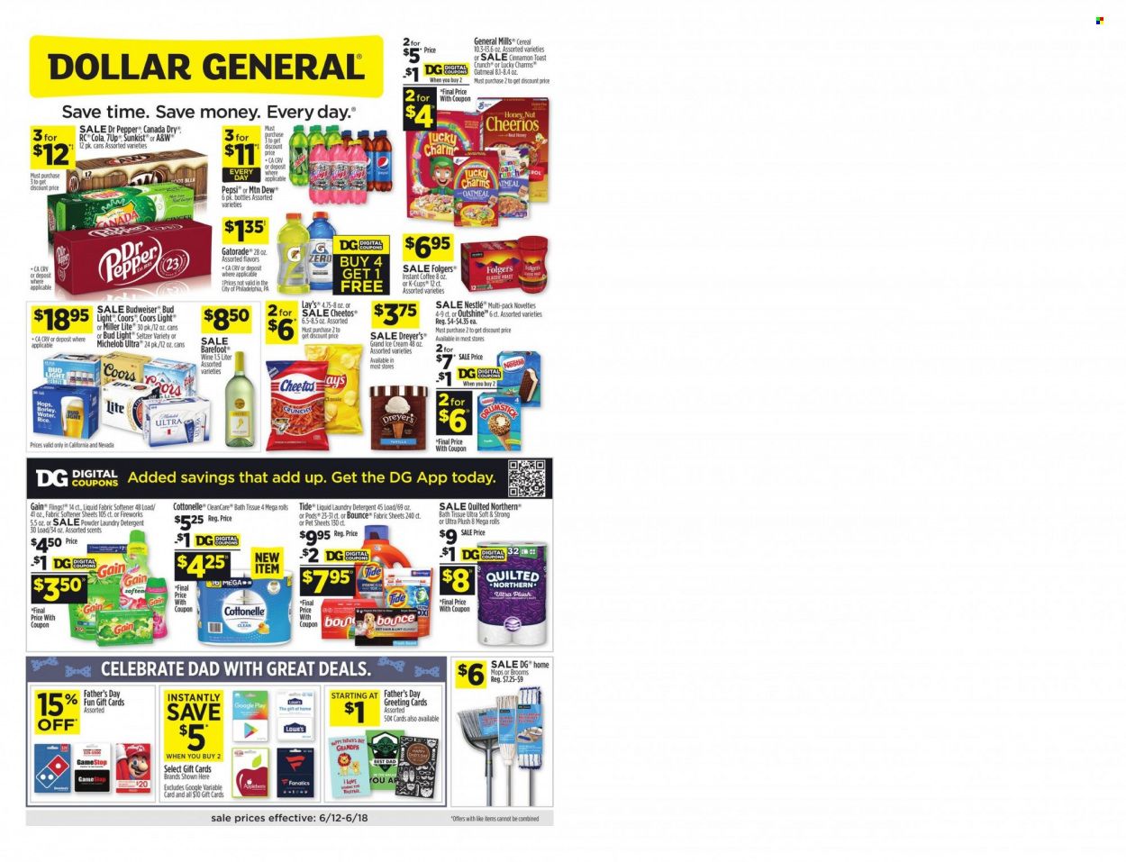 Dollar General (CA, NV) Weekly Ad Flyer June 13 to June 20