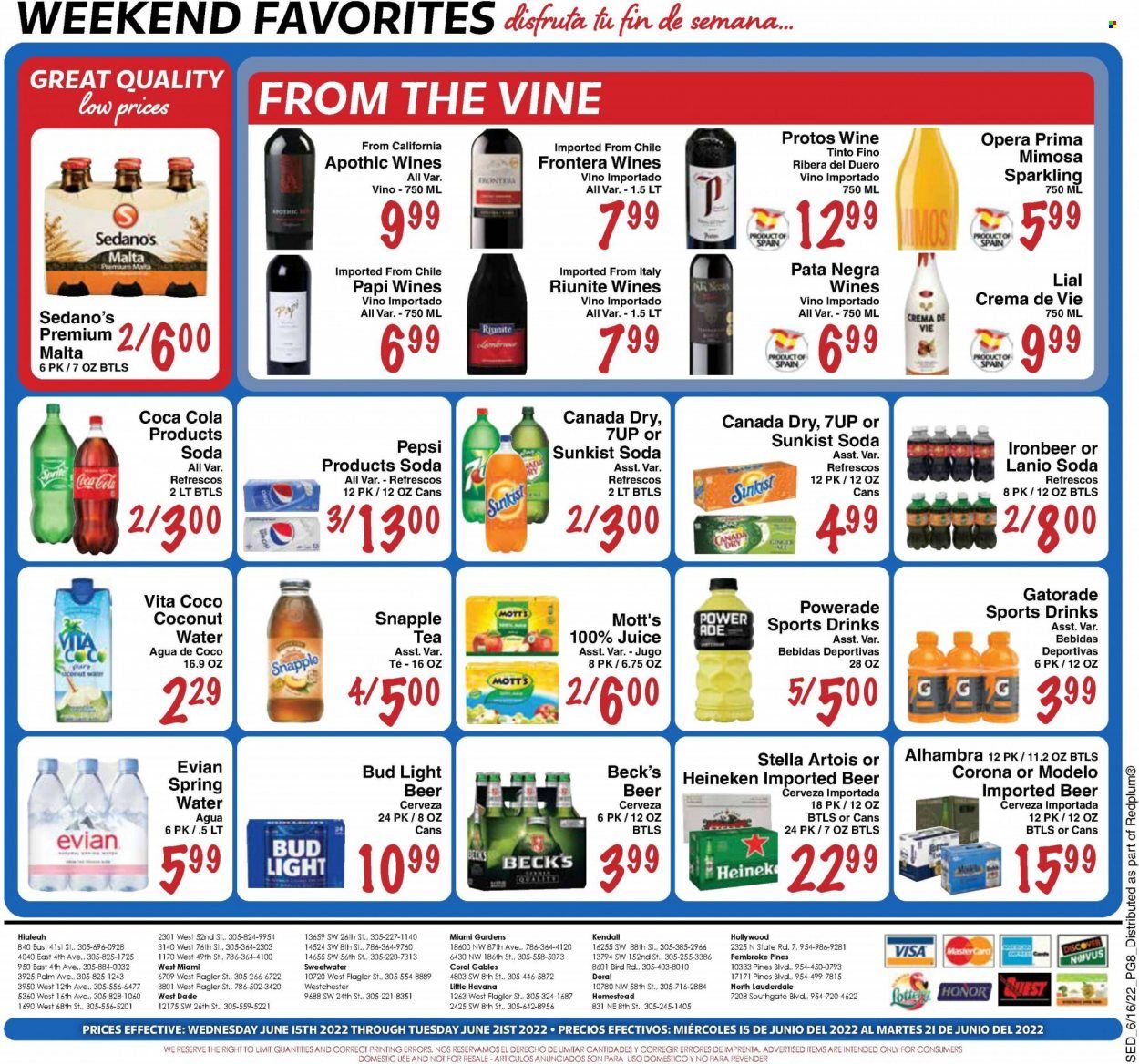 Sedano's (FL) Weekly Ad Flyer June 15 to June 22
