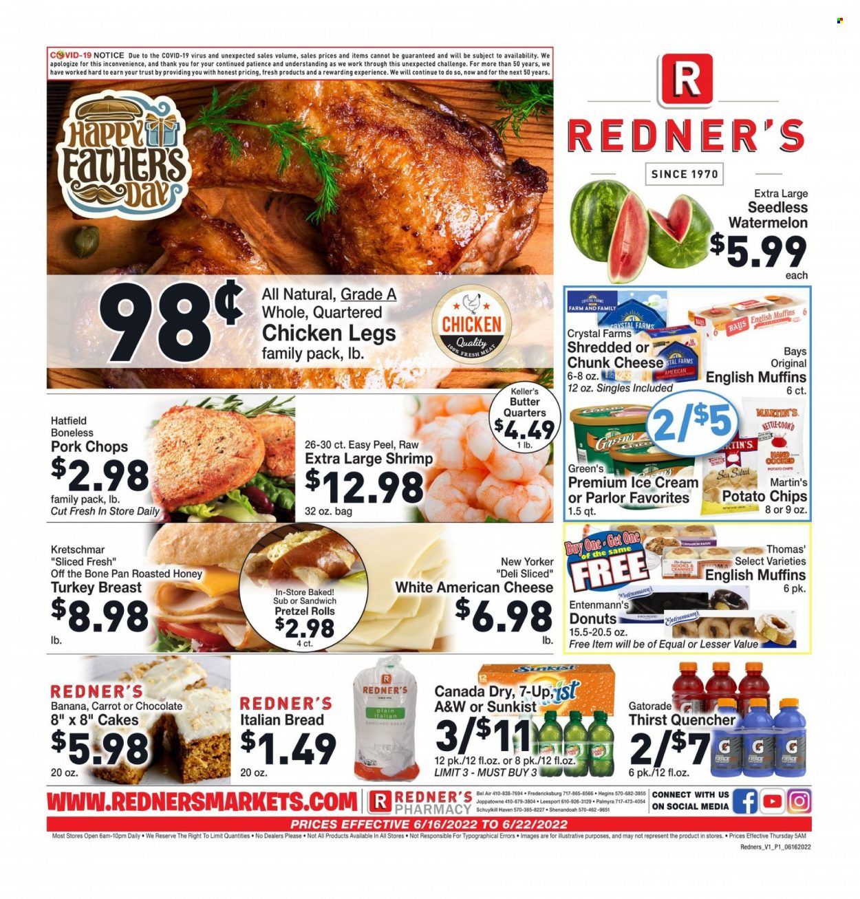 Redner's Markets (DE, MD, PA) Weekly Ad Flyer June 16 to June 23