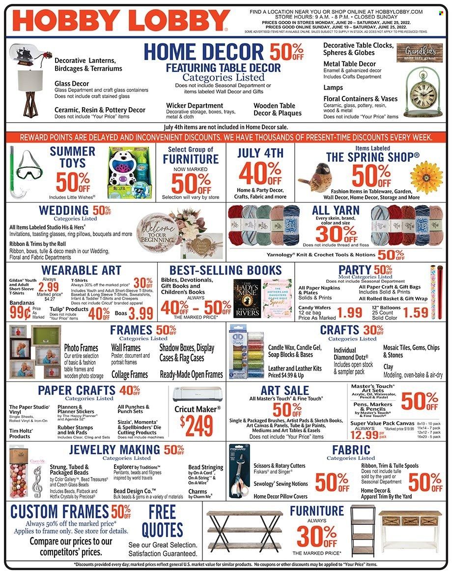 Hobby Lobby Weekly Ad Flyer June 20 to June 27