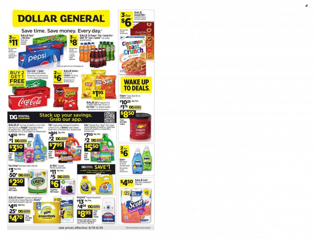 Dollar General (GA, KS, MA, MI, NM, NY, PA) Weekly Ad Flyer June 20 to June 27