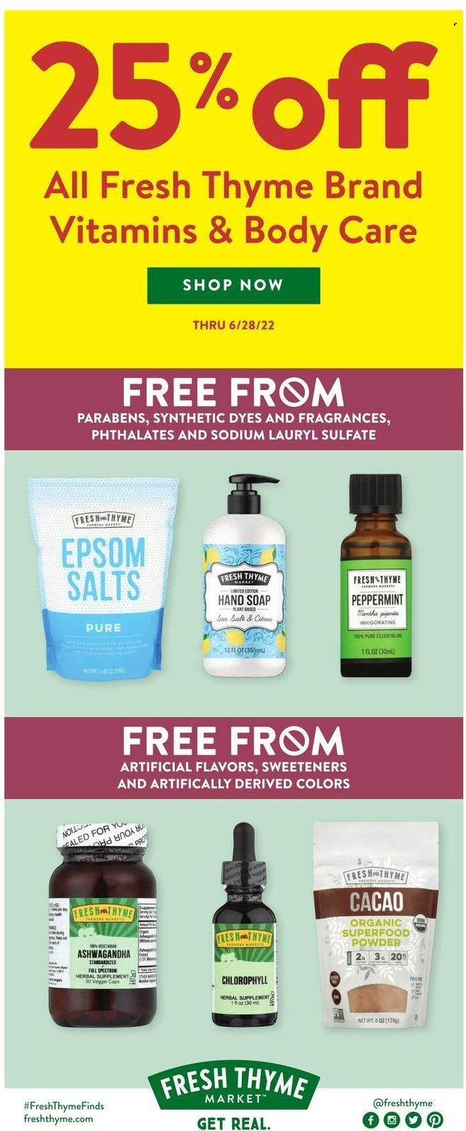 Fresh Thyme Weekly Ad Flyer June 21 to June 28