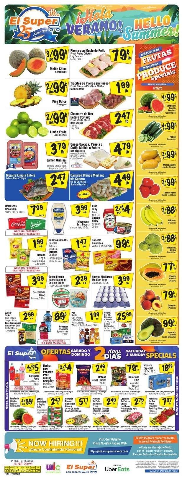El Super (CA, NM, NV, TX) Weekly Ad Flyer June 22 to June 29