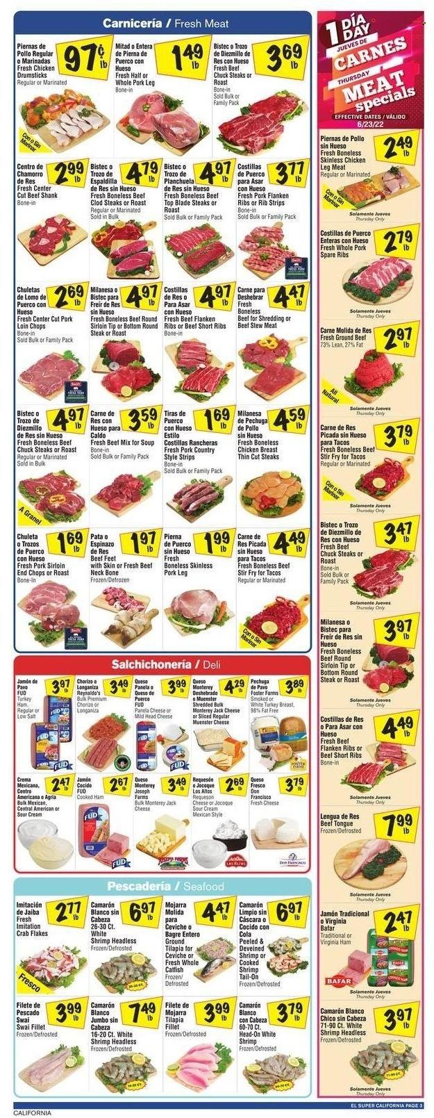 El Super (CA, NM, NV, TX) Weekly Ad Flyer June 22 to June 29