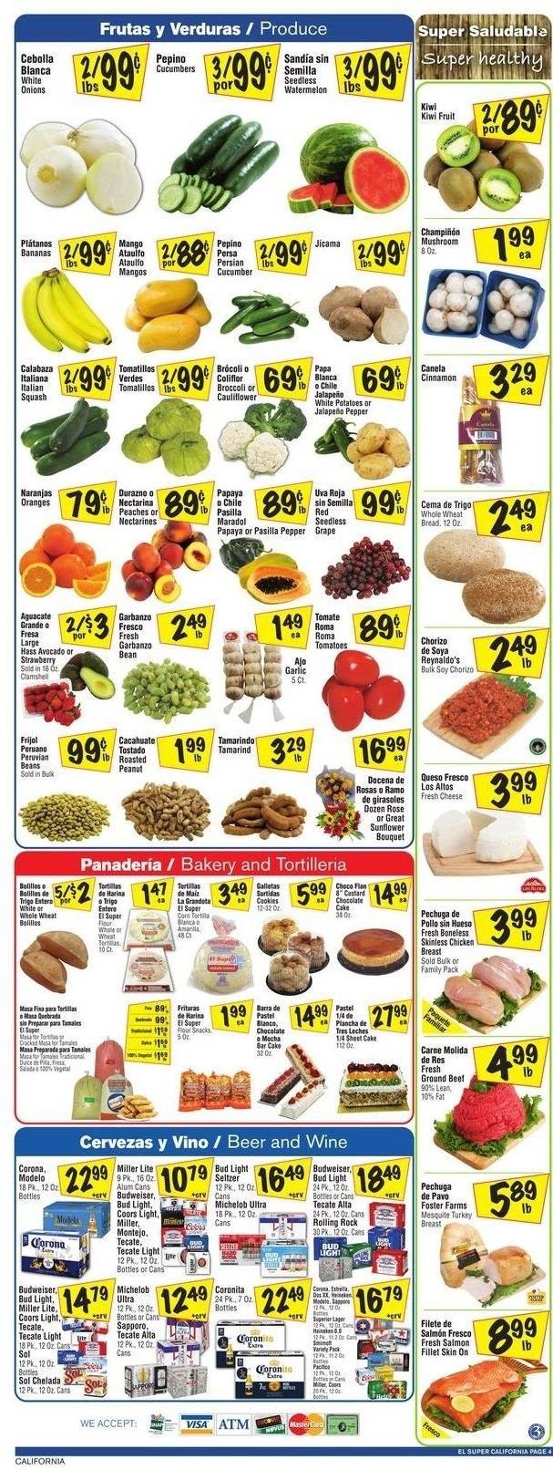 El Super (CA, NM, NV, TX) Weekly Ad Flyer June 22 to June 29