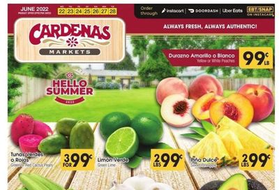 Cardenas (CA, NV) Weekly Ad Flyer June 22 to June 29