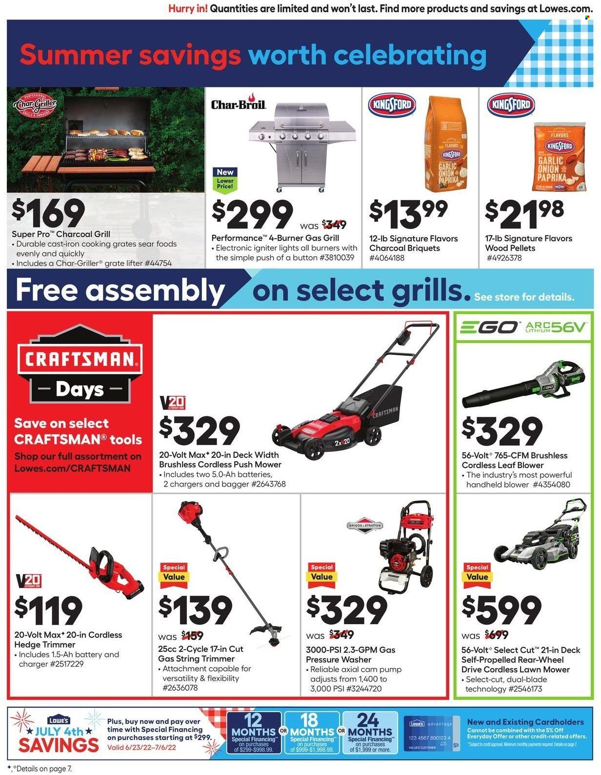 Lowe's Weekly Ad Flyer June 22 to June 29