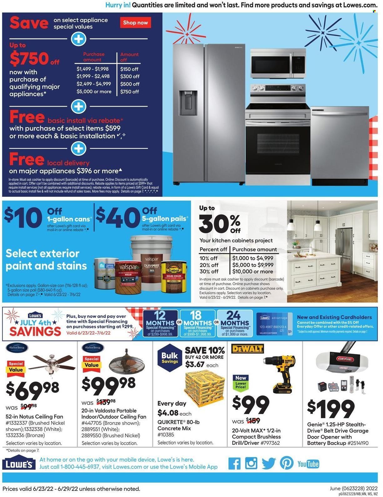 Lowe's Weekly Ad Flyer June 22 to June 29