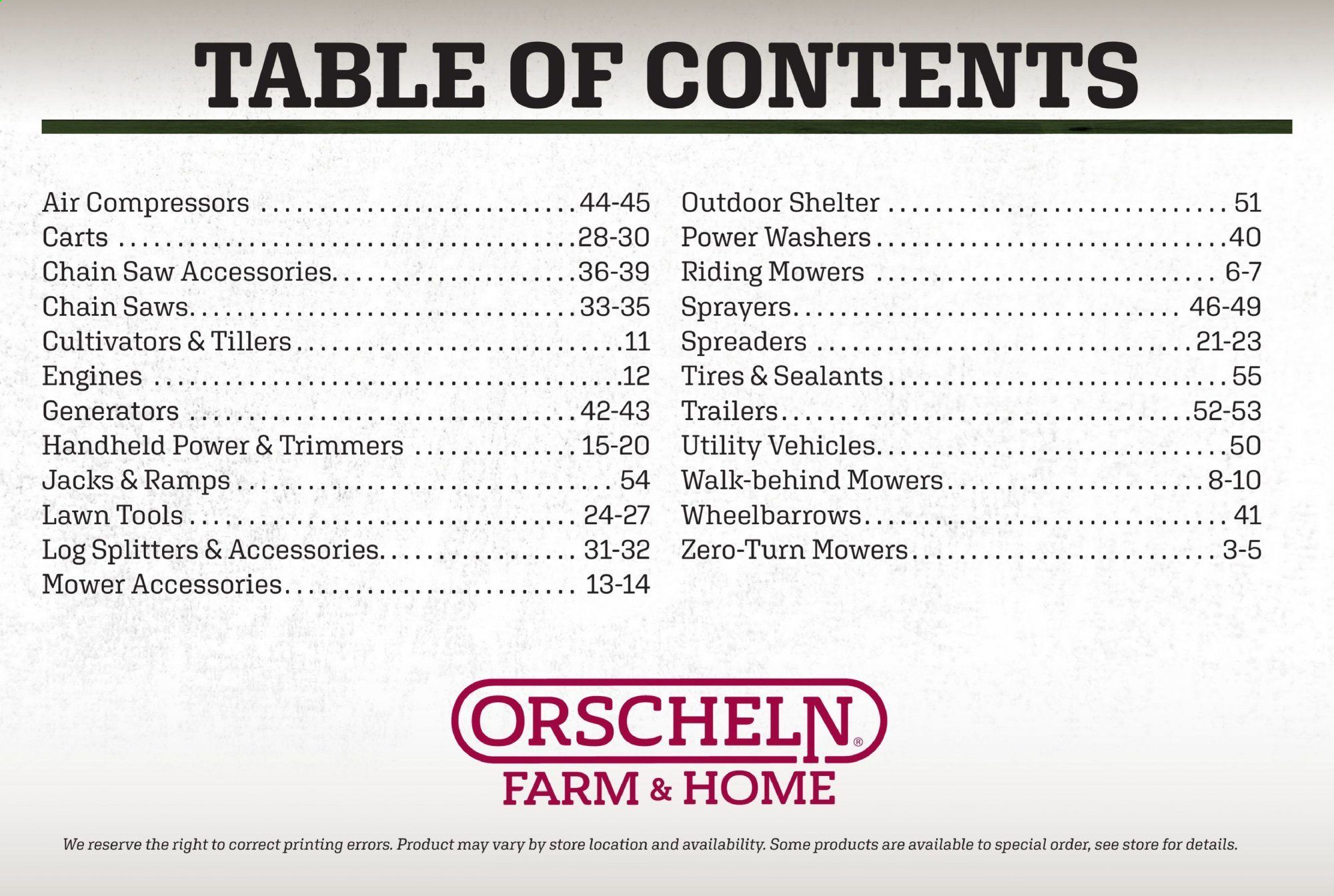 Orscheln Farm and Home Weekly Ad & Flyer February 16 to November 1