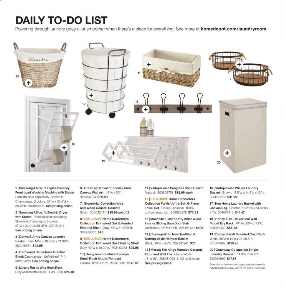 The Home Depot Weekly Ad & Flyer December 30, 2019 to April 19, 2020