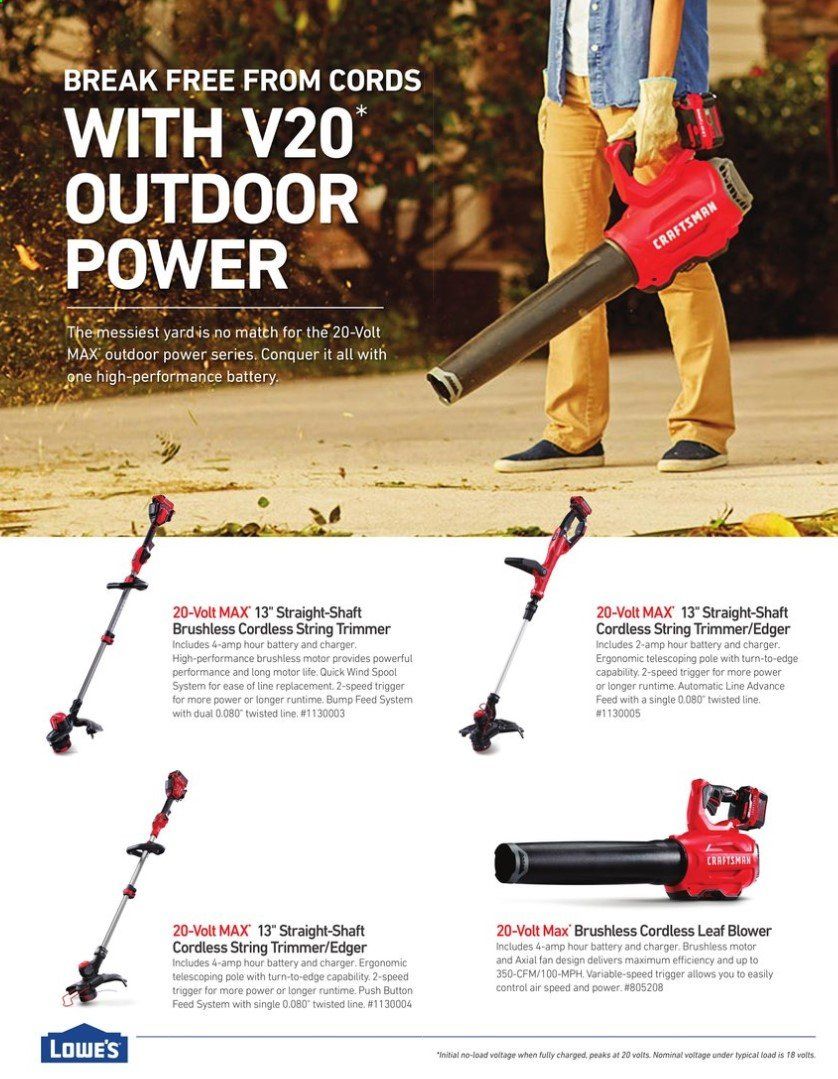 Lowe's Weekly Ad & Flyer March 15 to July 31