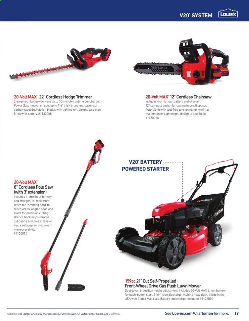 Lowe's Weekly Ad & Flyer March 15 to July 31