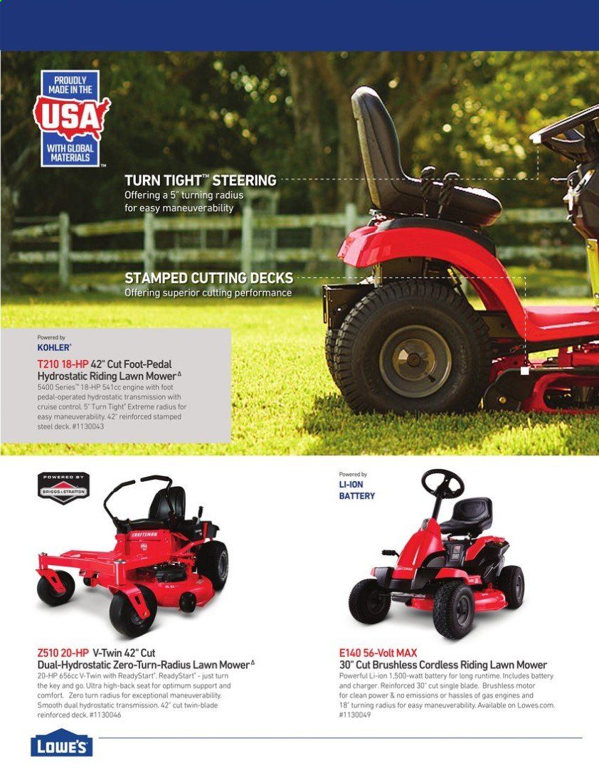 Lowe's Weekly Ad & Flyer March 15 to July 31