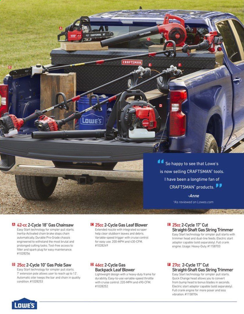 Lowe's Weekly Ad & Flyer March 15 to July 31