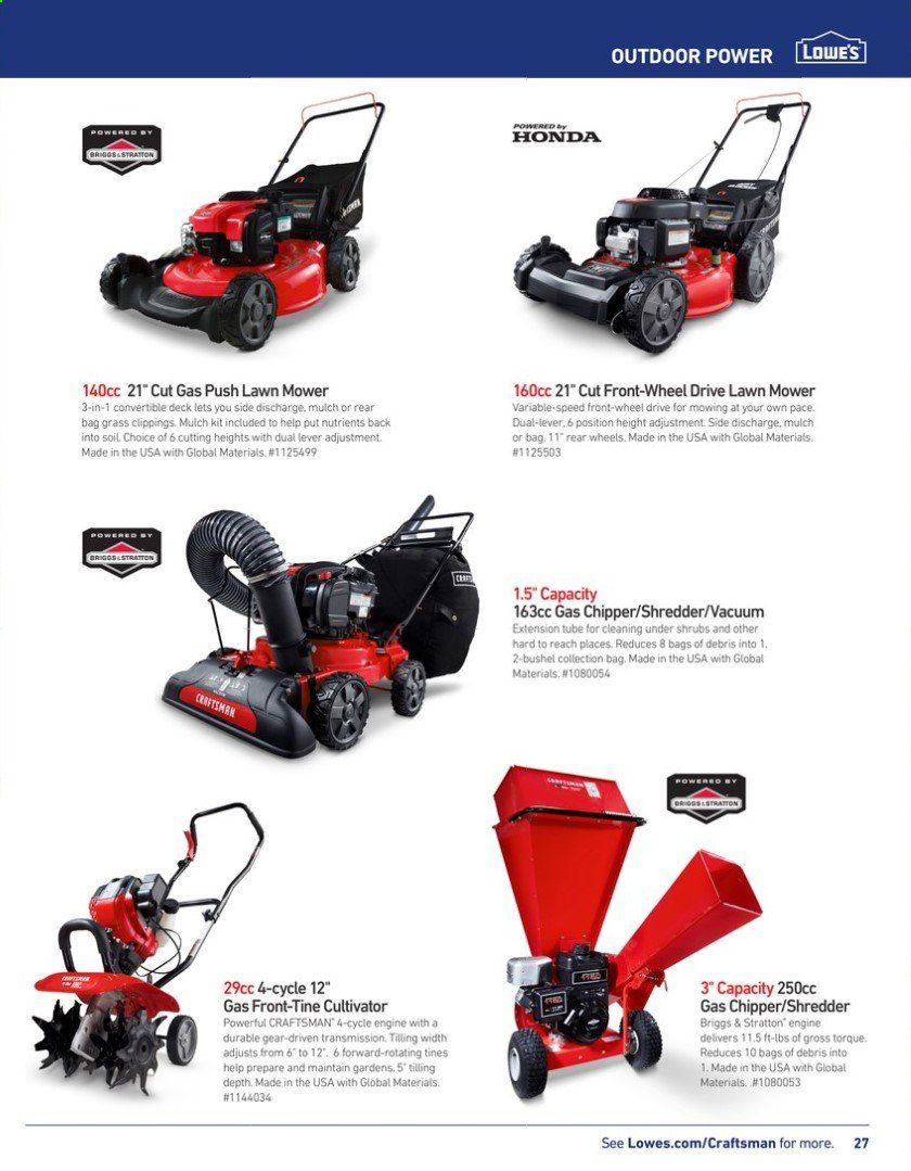 Lowe's Weekly Ad & Flyer March 15 to July 31