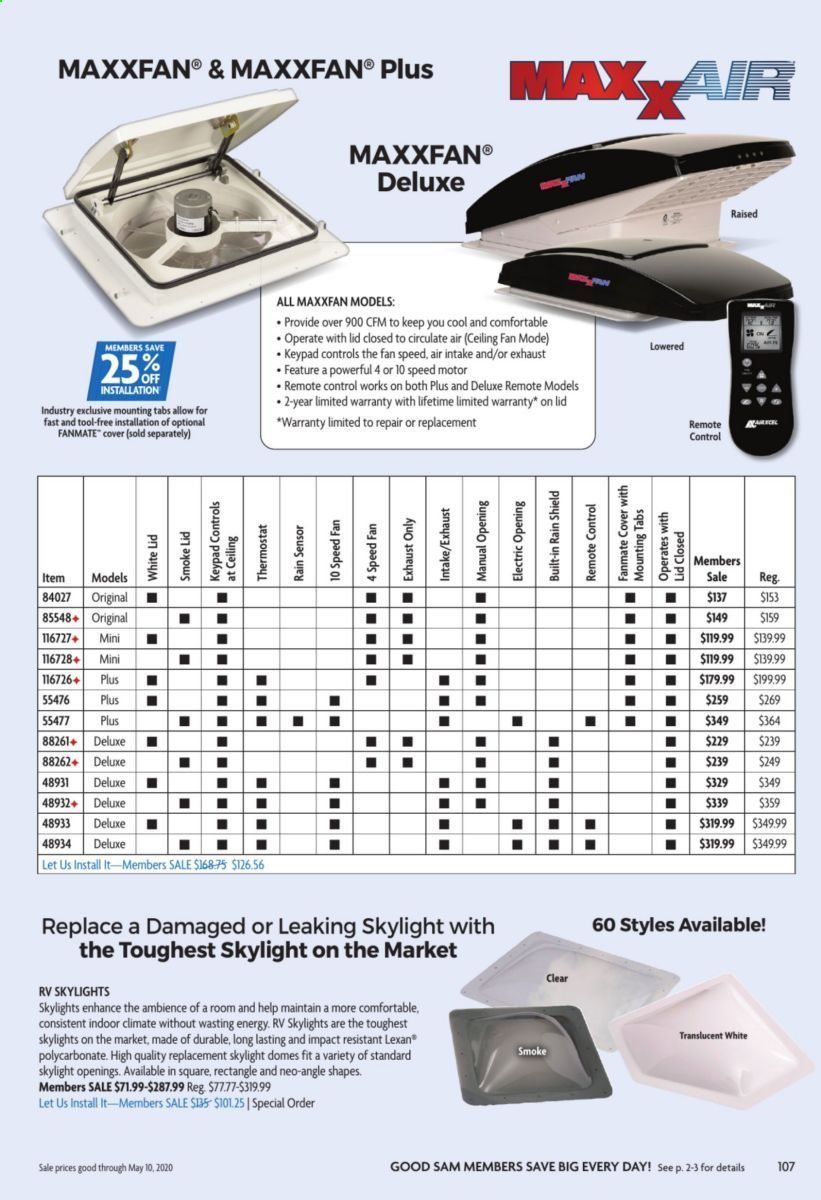 Camping World Weekly Ad & Flyer March 16 to May 10